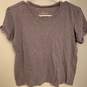 American Eagle Purple Acid Wash T-Shirt